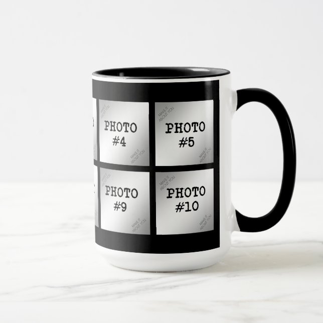 Easy Click to Create Your Own 10-Photo Mug (Right)