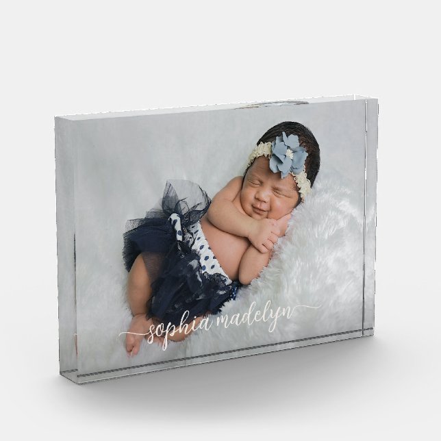 Easy Create Photo with Name in Elegant Script (Left)