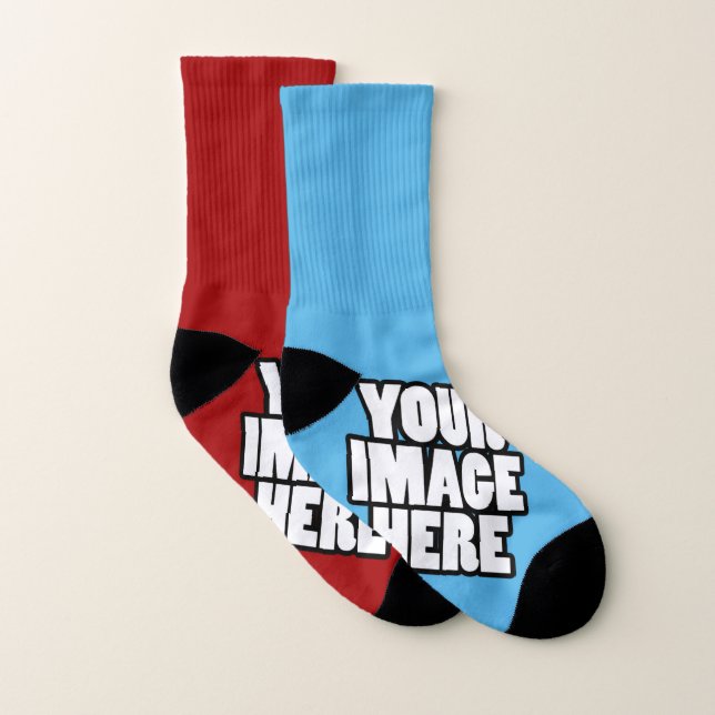 Easy Create Your Own Unique Personalized Socks (Pair)