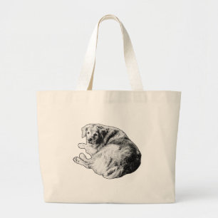 Easy Curl, Warm Carry Large Tote Bag