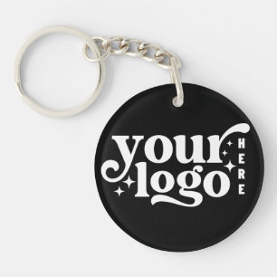 Easy Custom Company Business Logo Keychain