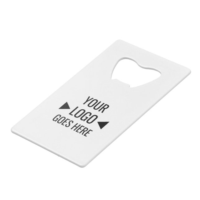 Easy Custom Corporate Business Logo Credit Card Bottle Opener (Front Angled)