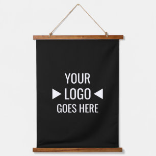 Easy Custom Corporate Business Logo Hanging Tapestry