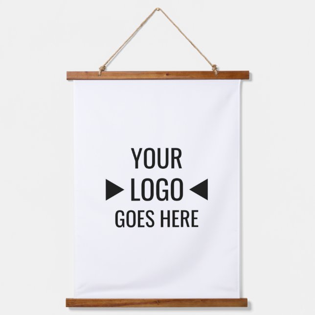 Easy Custom Corporate Business Logo Hanging Tapestry (Front)