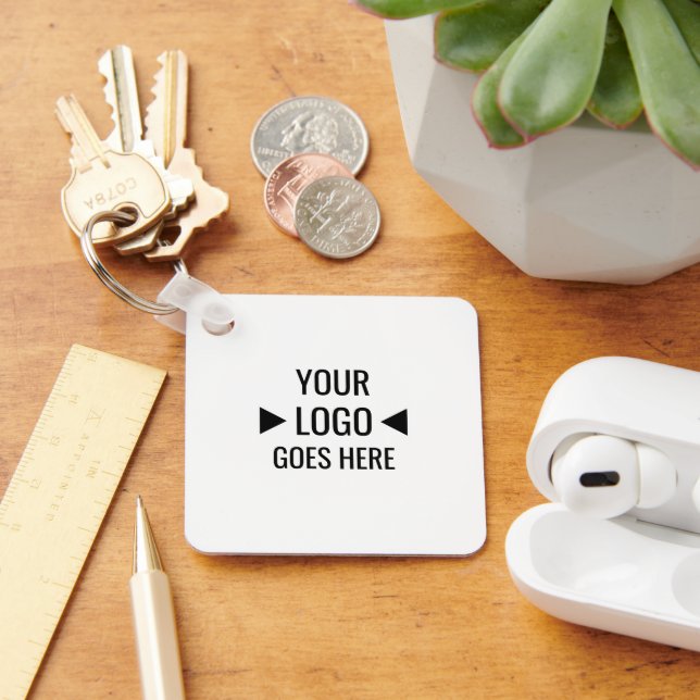 Easy Custom Corporate Business Logo Keychain (Desk)