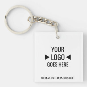 Easy Custom Corporate Business Logo Keychain