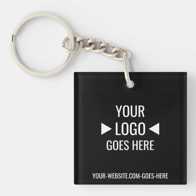 Easy Custom Corporate Business Logo Keychain (Front)