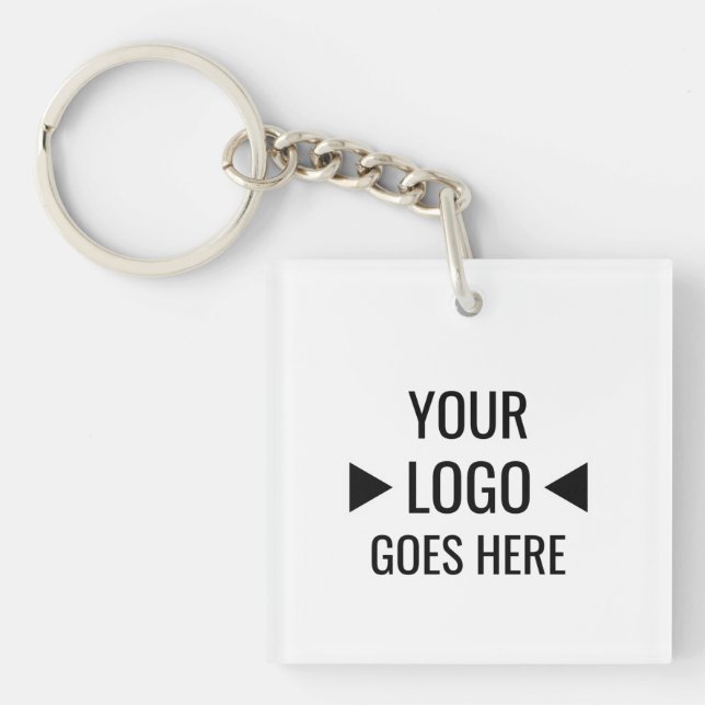 Easy Custom Corporate Business Logo Keychain (Front)