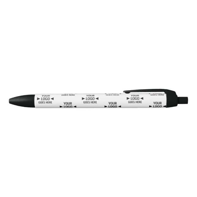 Easy Custom Corporate Business Logo Pattern Black Ink Pen (Top)