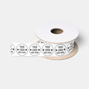 Easy Custom Corporate Business Logo Pattern Satin Ribbon