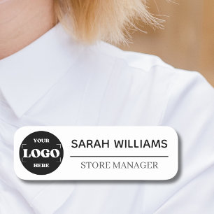 Easy Custom Logo Employee Magnetic Or Safety Pin Name Tag