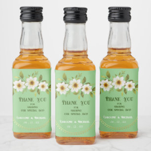 Easy Customizable Mini Wedding Party   Liquor Bottle Label