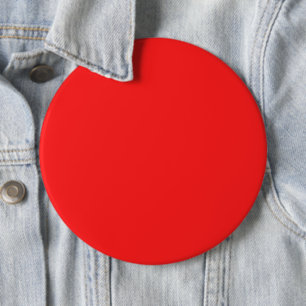 Easy Customization - Personalize 6" Round Red 6 Inch Round Button