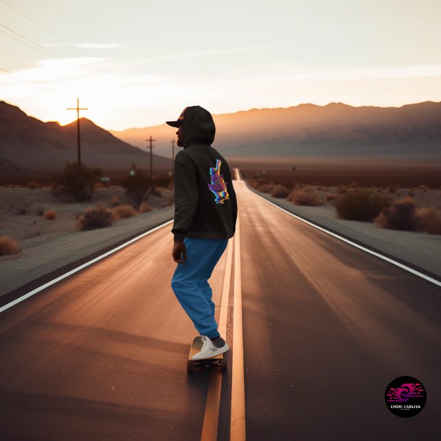 Easy Does It Do It Easy Hoodie (Front hit subtle. Back graphic loud. Easy does it and keep rolling.)