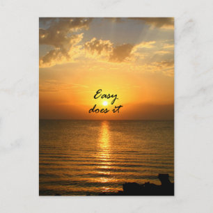 Easy Does It Postcard