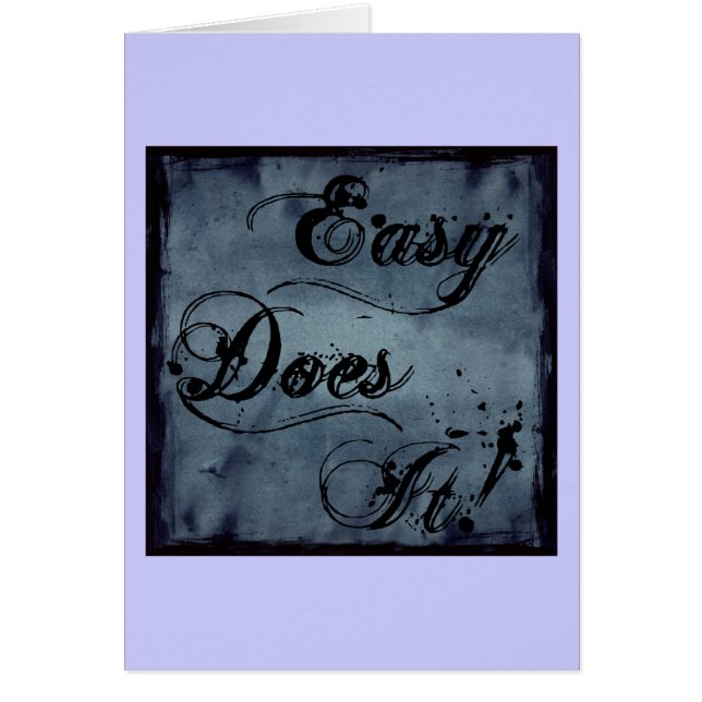 Easy Does It Watercolor (Front)