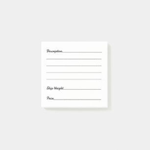 Easy eBay Listing Inventory Tags Box Marking Label Post-it Notes