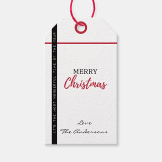 Easy Edit Name Christmas Gift Tag Favour tag