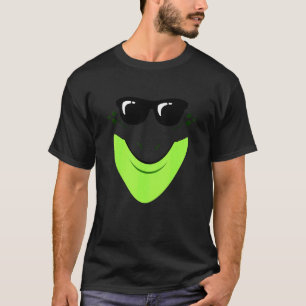Easy Frog Cool Frog Face Animal Print Lazy Face Co T-Shirt