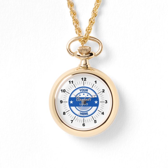 EASY! Gold Necklace Watch - Personalized  (Front)