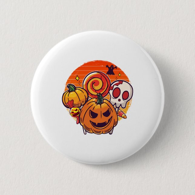 easy Halloween costume halloween mood   2 Inch Round Button (Front)