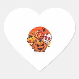 easy Halloween costume halloween mood   Heart Sticker