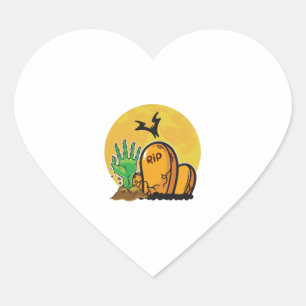 easy Halloween costume halloween mood Heart Sticker