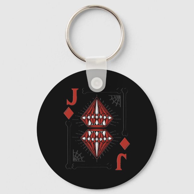 Easy Lazy Diy Jack Of Diamond Halloween Costume Gr Keychain (Front)