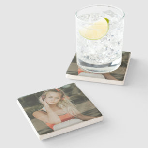 EASY! Limestone Coaster - Personalized - Add Image