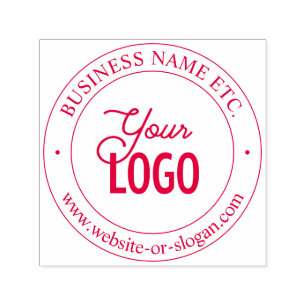 Easy Logo Replacement & Custom Text   Pick Colour Self-inking Stamp