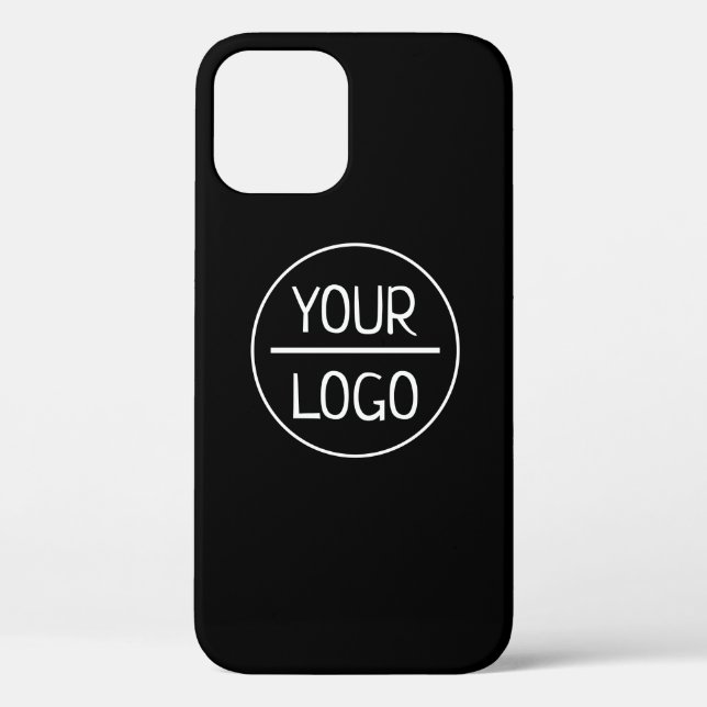 Easy Logo Replacement & Customizable Text | Black  Case-Mate iPhone Case (Back)
