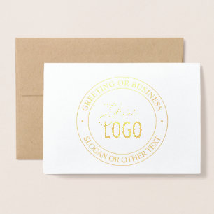 Easy Logo Replacement & Customizable Text Foil Card