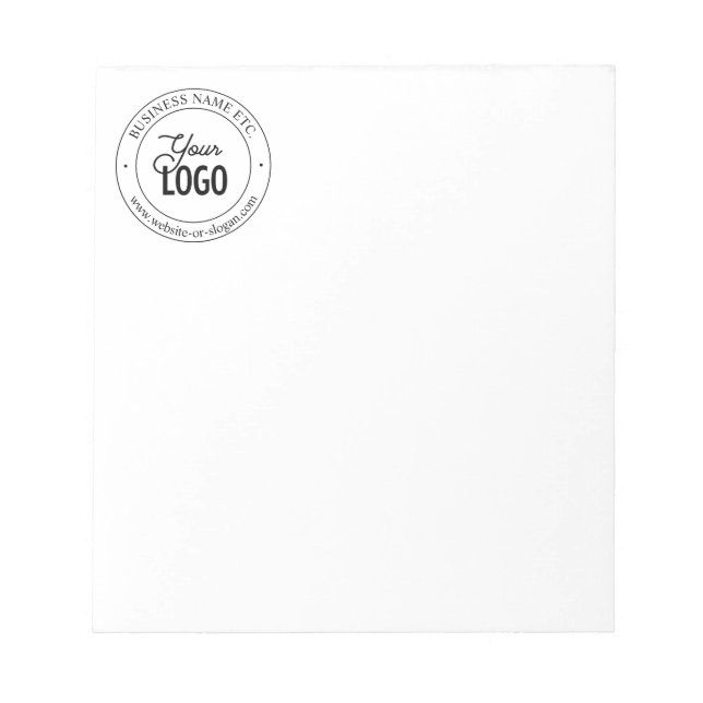 Easy Logo Replacement & Customizable Text Notepad (Front)