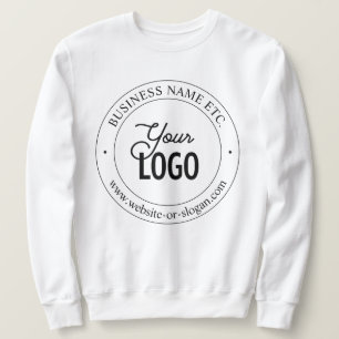 Easy Logo Replacement & Customizable Text Sweatshirt