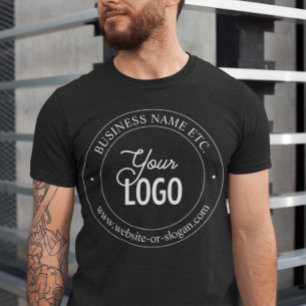 Easy Logo Replacement & Customizable Text T-Shirt