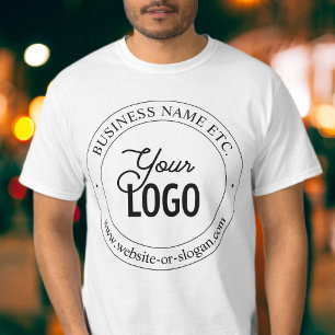 Easy Logo Replacement & Customizable Text T-Shirt