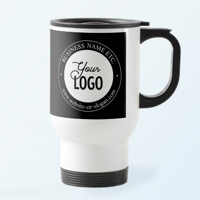 Easy Logo Replacement & Customizable Text Travel M Mug (Creator Uploaded)