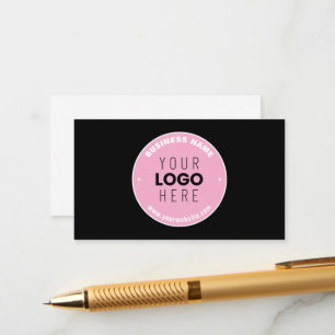 Easy Logo Replacement & Editable Text Pink/DIY Enclosure Card