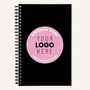 Easy Logo Replacement & Editable Text   Pink/DIY Notebook