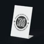 Easy Logo Replacement & Modern Professional Pedestal Sign<br><div class="desc">Create Your Own Logo Simple Modern Professional Pedestal Sign</div>