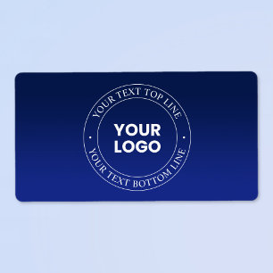 Easy Logo Replacement & Text   Dark Blue Gradient