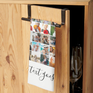 Easy Make Your Own 80 Photo Custom Personalized Kitchen Towel