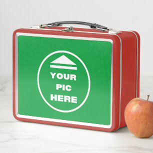 EASY! Metal Lunchbox - Red - Custom