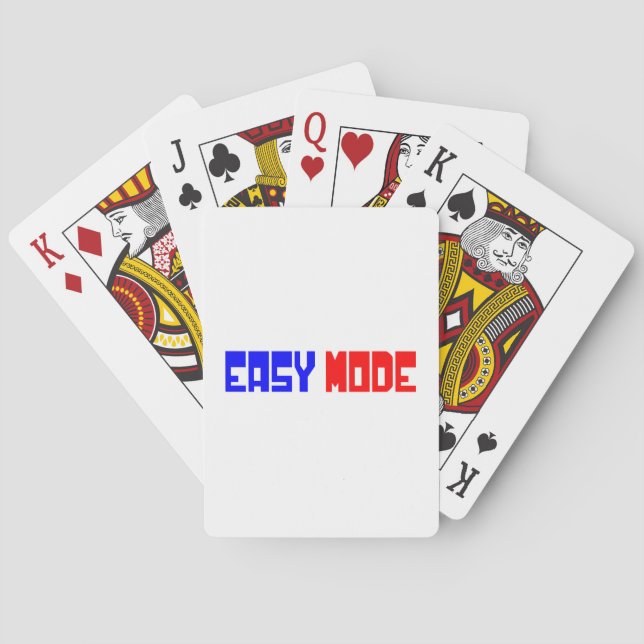 EASY MODE PLAYING CARDS (Back)