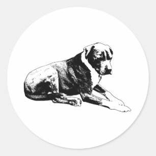 Easy Mood, Vector Stamp Classic Round Sticker