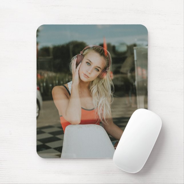 EASY!  Mousepad - Personalized - Add your Image (With Mouse)