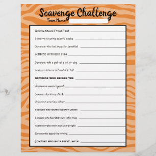 Easy office scavenger hunt ice breaker game