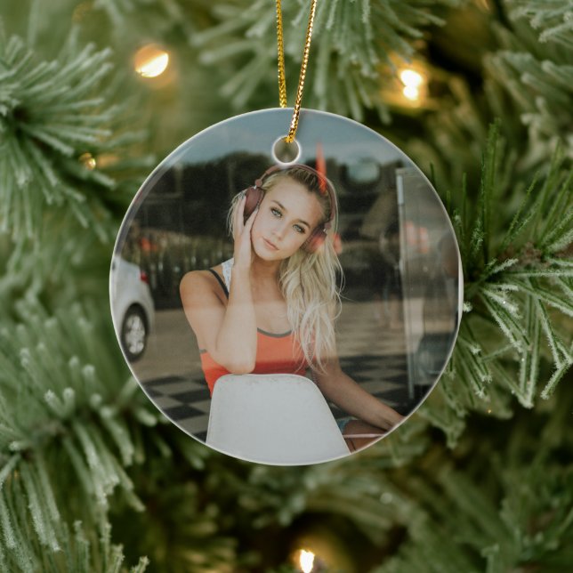 EASY!  Ornament - Personalized - Add your Image (Tree)