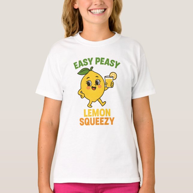 Easy Peasy Lemon Shirt Lemon Squeezy Tee (Front)