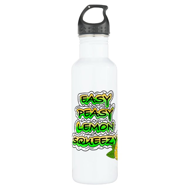 Easy Peasy Lemon Squeezy  710 Ml Water Bottle (Front)